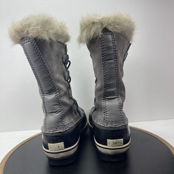 SOREL Winter Boots Joan of Arctic Insulated Waterproof Gray Size 5 Tall Duckboot - Picture 10 of 14